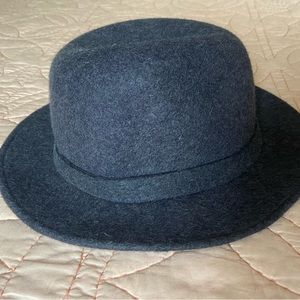 ATHLETA Gray Wool Fedora Hat